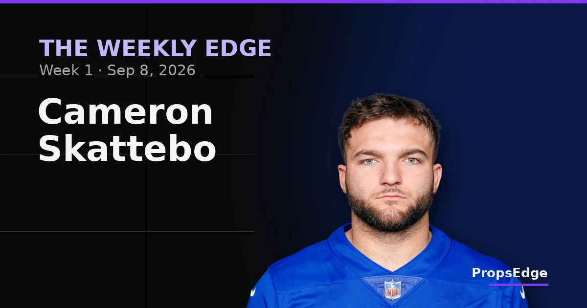 Cover Image for The Weekly Edge: Week 1 Picks With the Receipts Attached